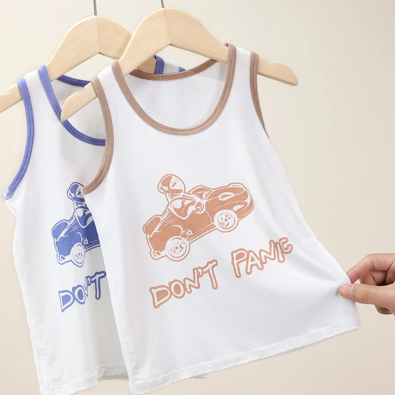 兰精莫代尔背心 儿童宝宝透气打底夏季薄款外穿新品 DDM-B 4185