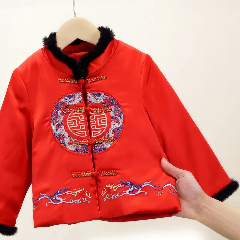 新品 XHBB22-Q-2305 男小童外套 中国风棉衣 中式喜庆拜年服