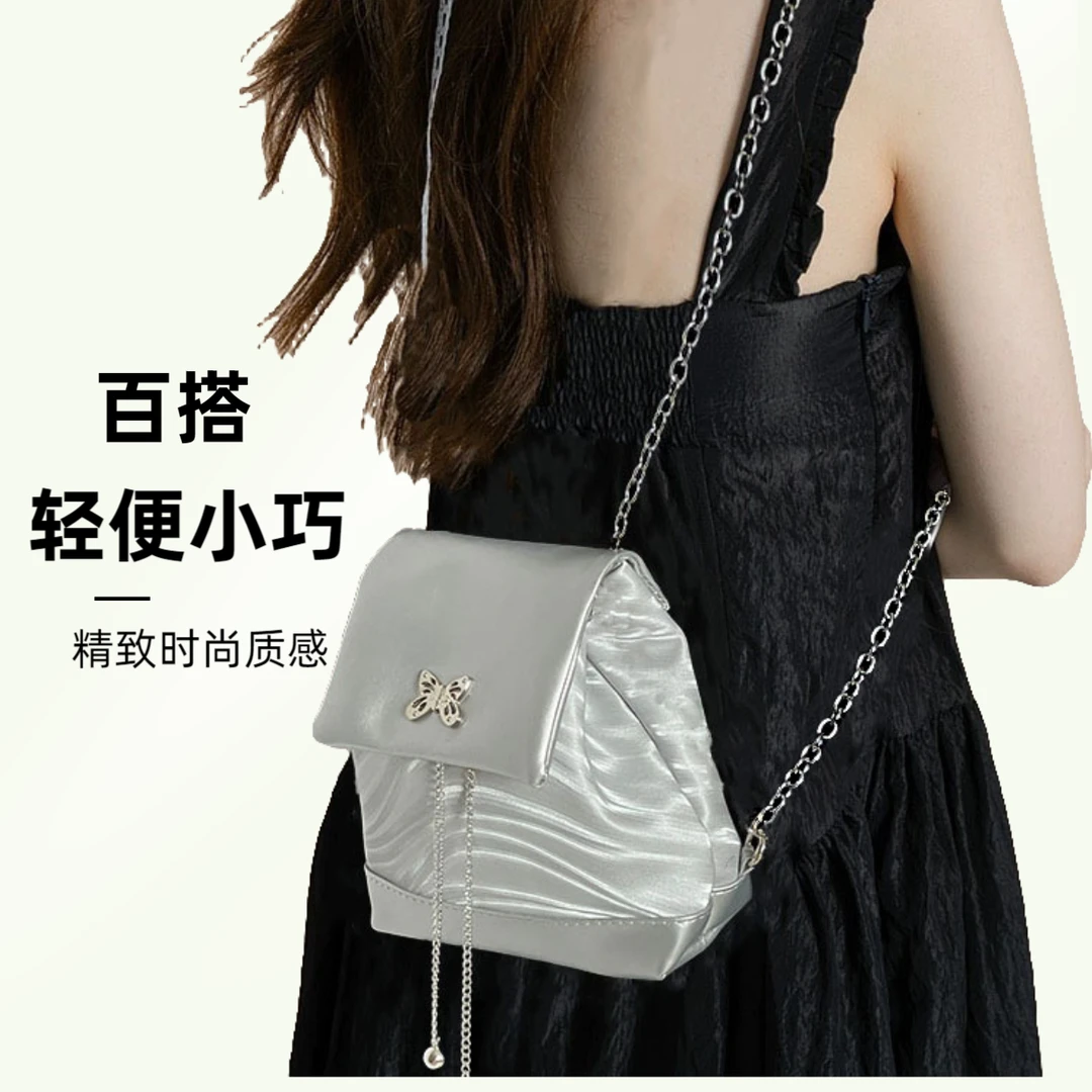 新款百搭气质双肩包休闲迷你大学生轻便双肩包ins韩系小众女包