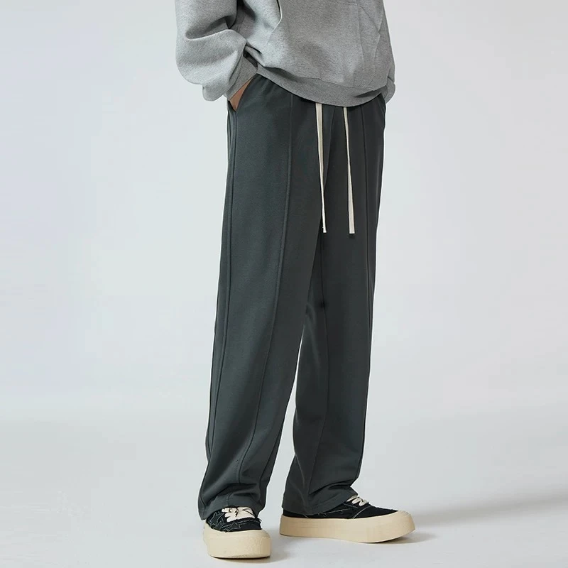 K2197 新款百搭立体裁剪休闲直筒长裤休闲裤