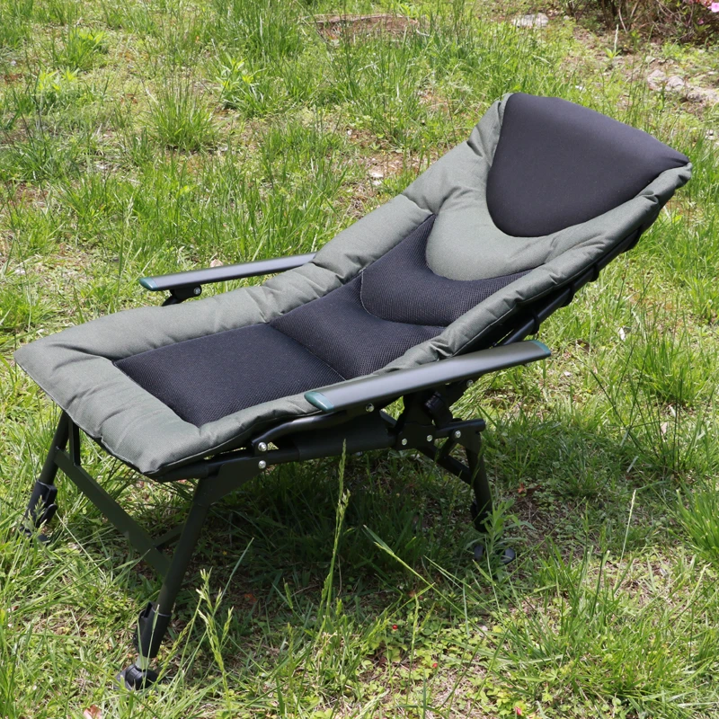 欧式折叠椅躺椅多功能升降沙滩椅钓鱼椅户外露营椅子便携式沙滩椅