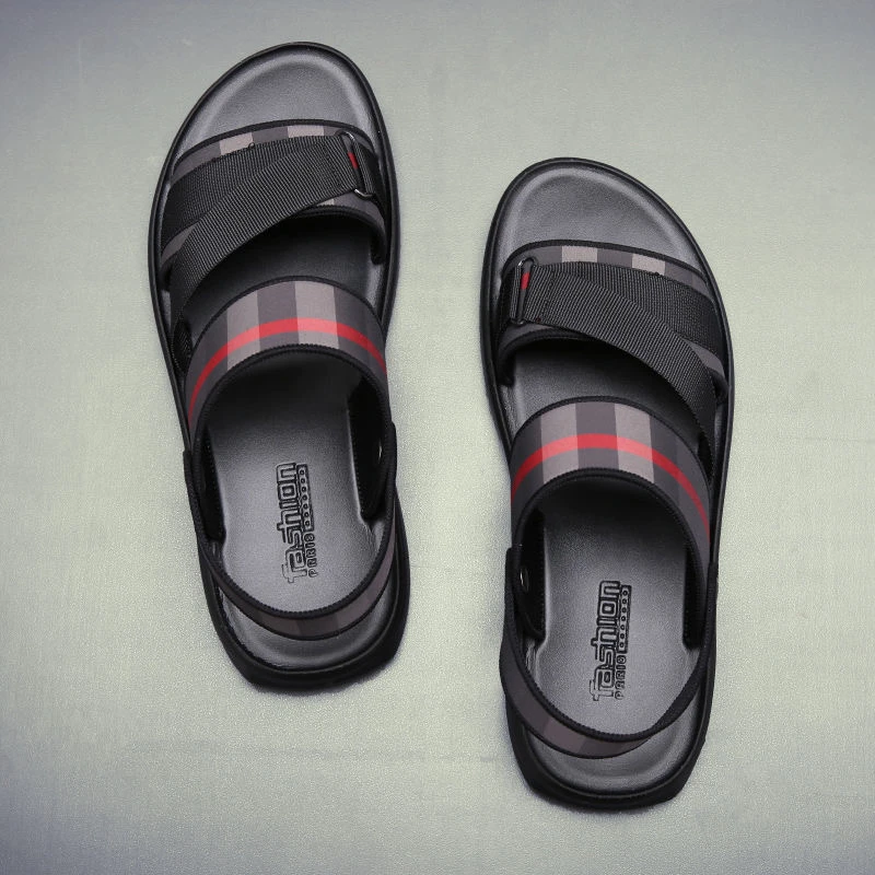 男士凉鞋网红潮流软底两用防滑凉拖鞋海边度假个性沙滩鞋透气夏季