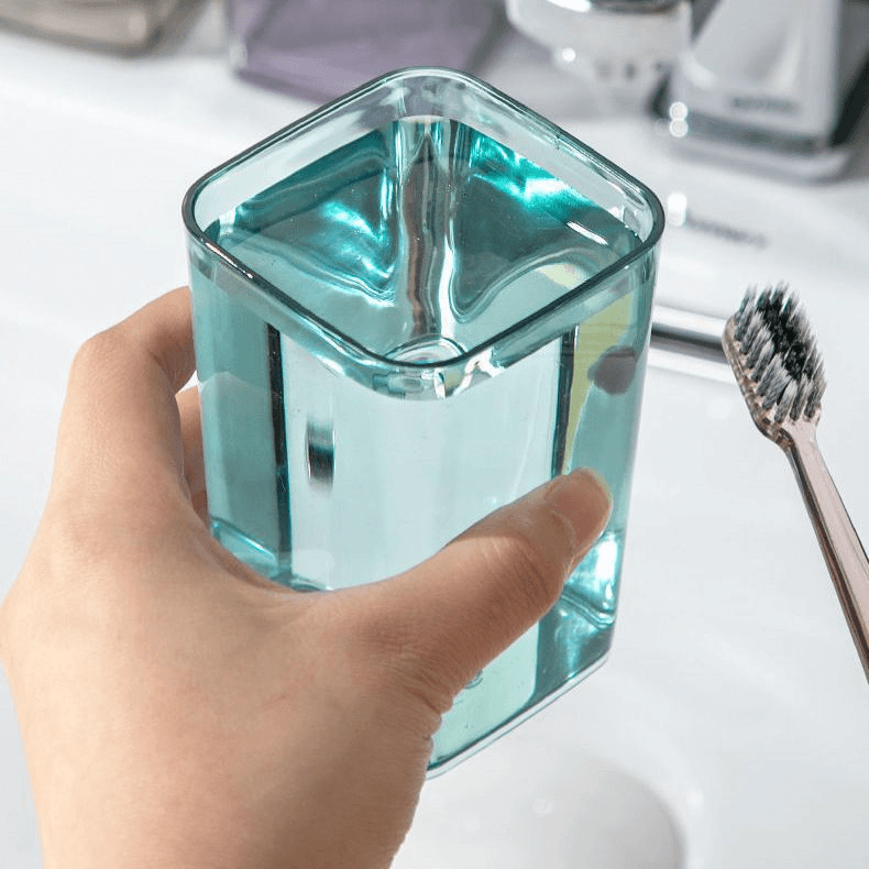 漱口杯简约水杯家用创意刷牙杯塑料牙缸情侣牙杯旅行洗漱杯口杯
