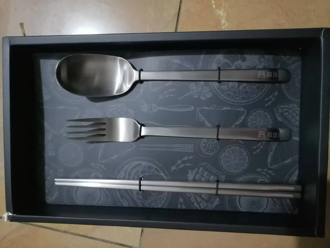 高品质筷叉勺三件套
