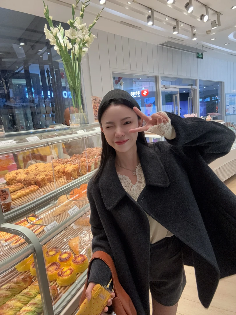 TongTong女装 韩系斗篷中长款大衣