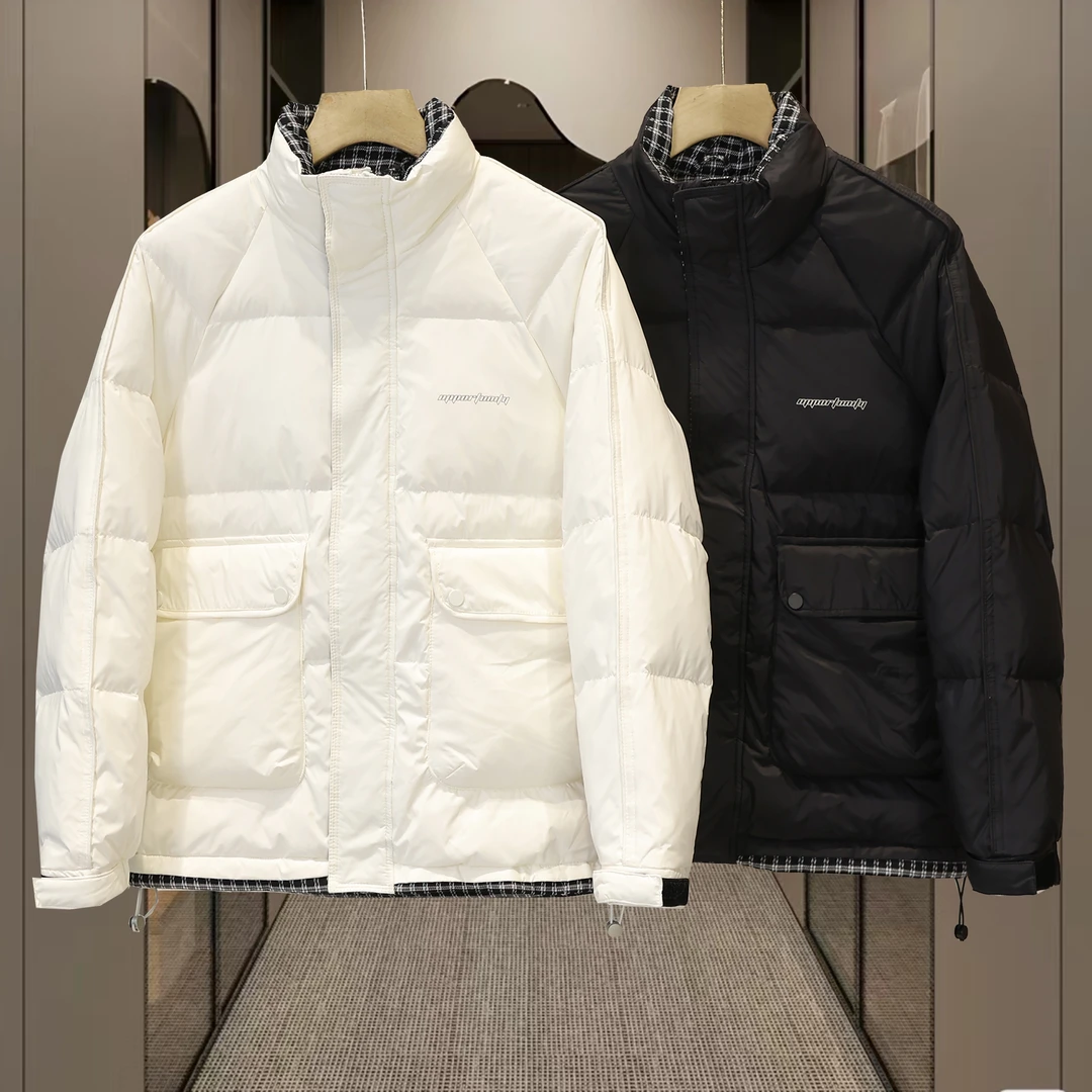 【重磅推出轻奢高品质撞色设计】2025冬季新品羽绒服男士休闲外套潮