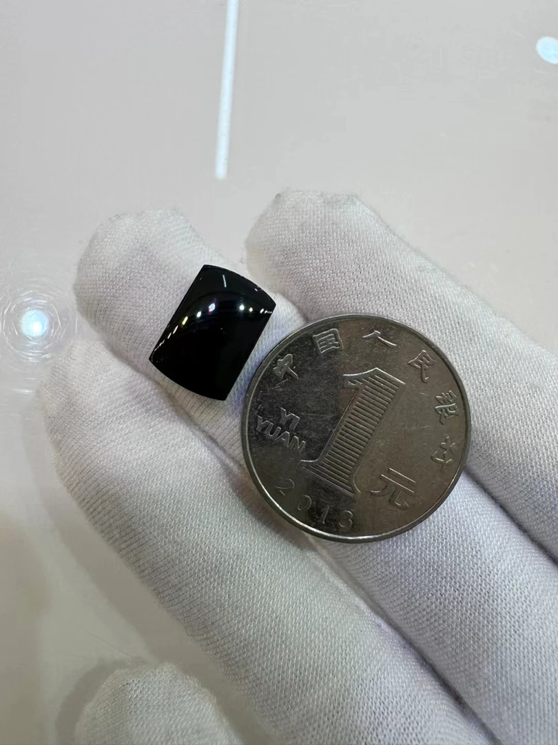 天然翡翠货墨翠马鞍