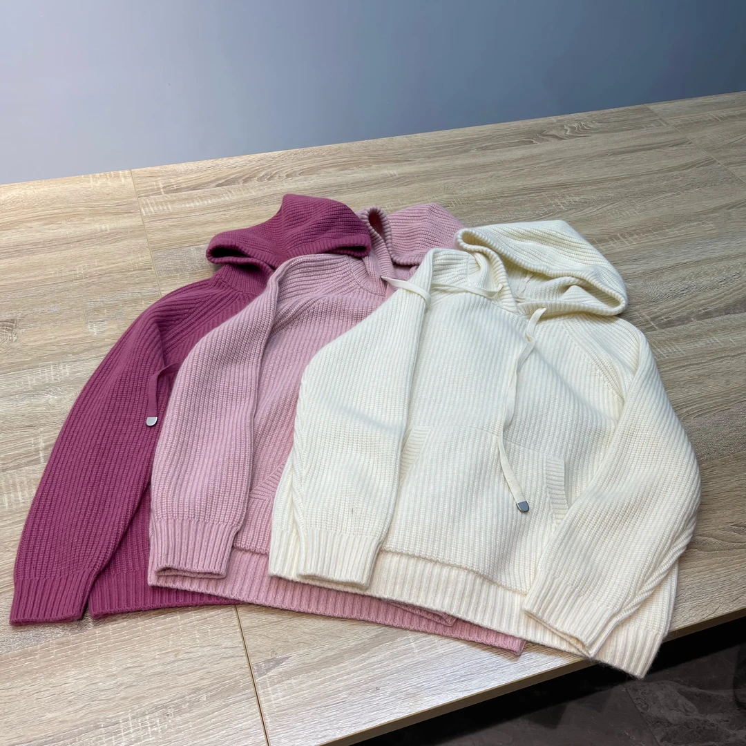 爱丽家新款纯色休闲简约韩版连帽套头毛衣98062Y