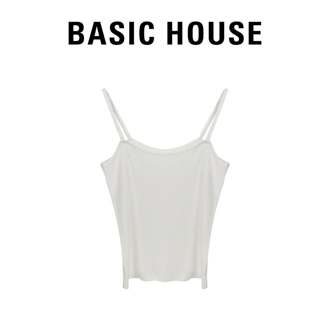 Basic House/百家好2025夏季时尚新款内搭舒适显瘦打底背心吊带YY