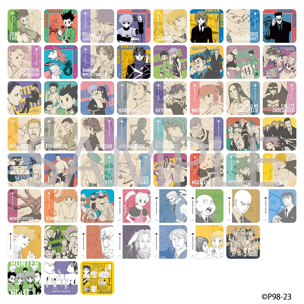 全职猎人JS限定原画杯垫第二弹vol.2 盲盒代拆 一包5张