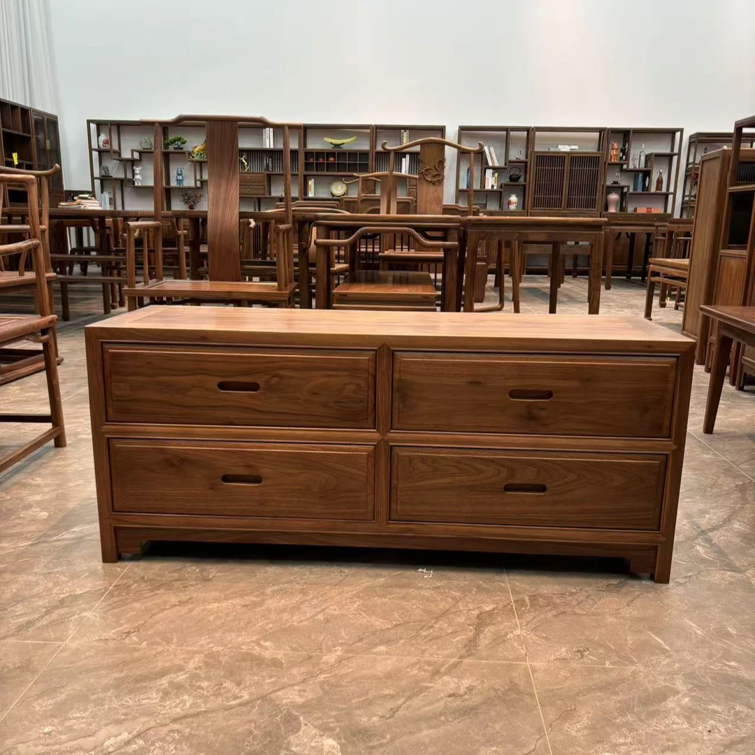 卧室斗柜收纳柜主卧床尾九斗柜客厅储物柜靠墙实木框大容量五斗橱