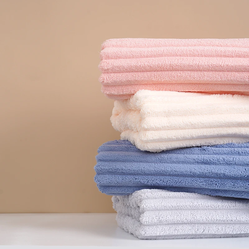 2024新款珊瑚绒毛巾洗脸巾柔软速干加厚吸水成人家用亲肤不掉毛