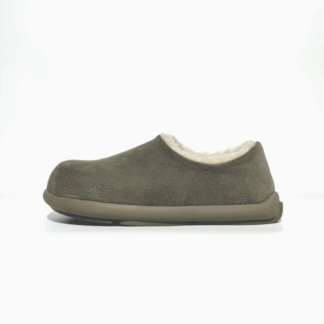 【皮毛一体】男款小土豆穆勒雪地靴男鞋一脚蹬真皮桑坡加绒博肯