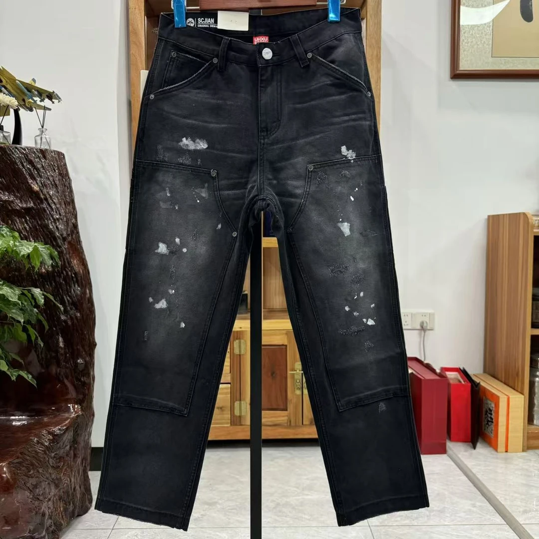 美式重工潮流直筒男装休闲裤秋冬