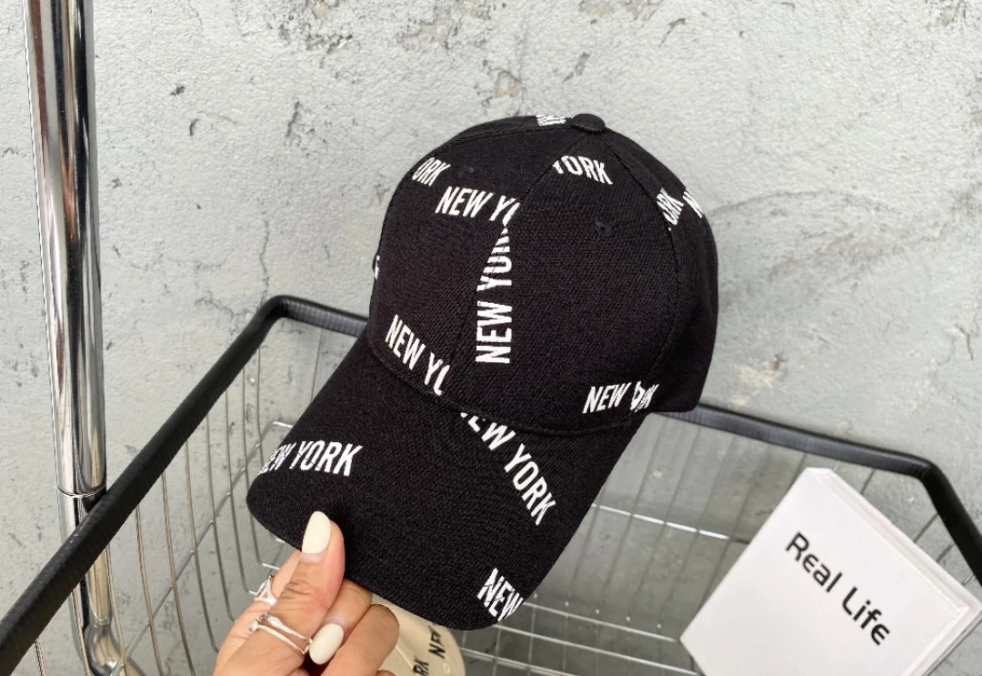 帽之都韩时尚印花字母棒球帽BG658