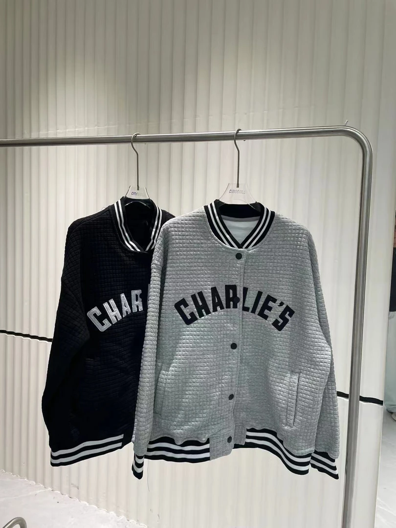 帽之都秋季新款美式华夫格棒球服