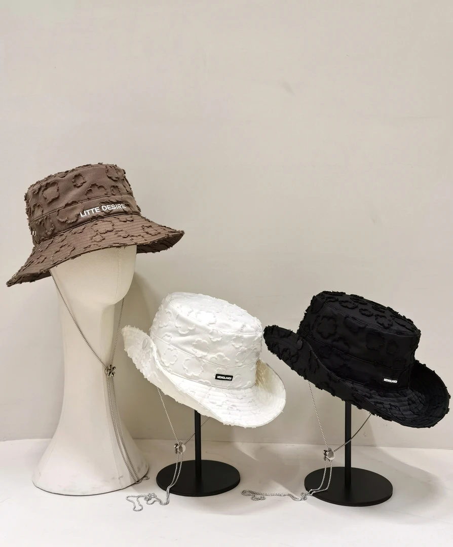 帽之都新款字母刺绣花朵渔夫帽23009