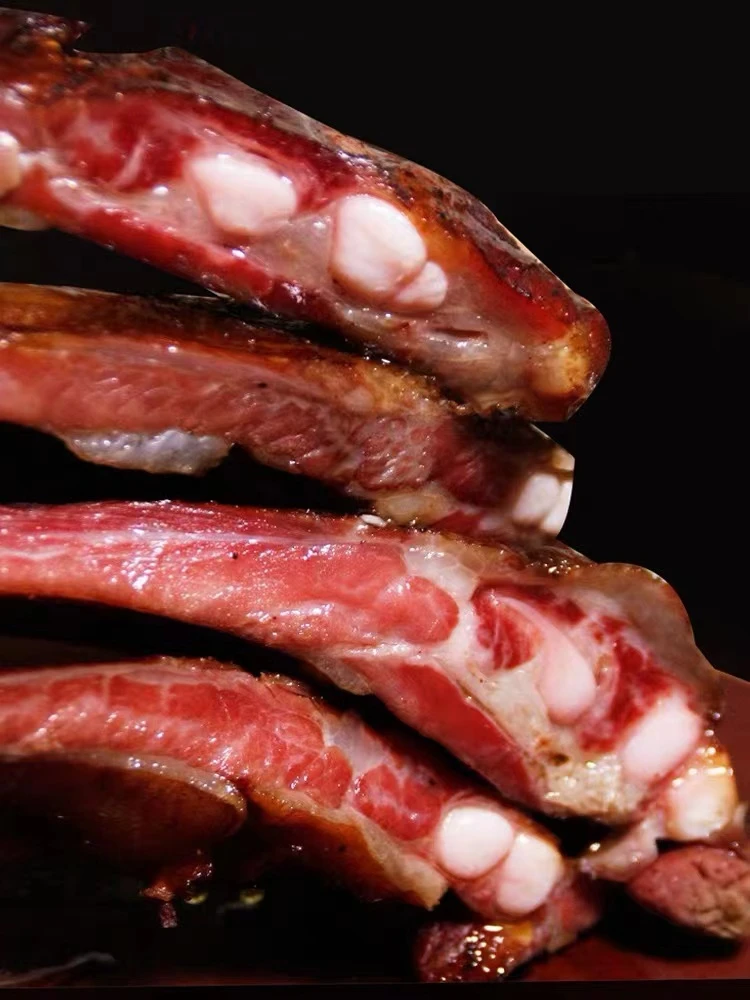 【3斤脆骨】湖北恩施土家柴火烟熏腊味精品腊排骨赠品见详情页散装1