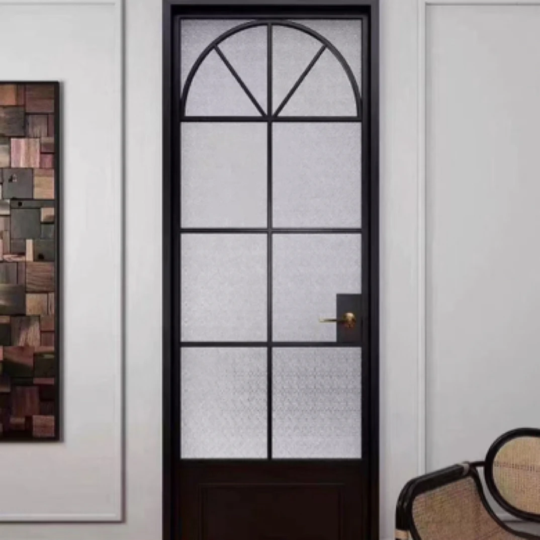 复古风窄边玻璃门卫生间门法式定制厨房门