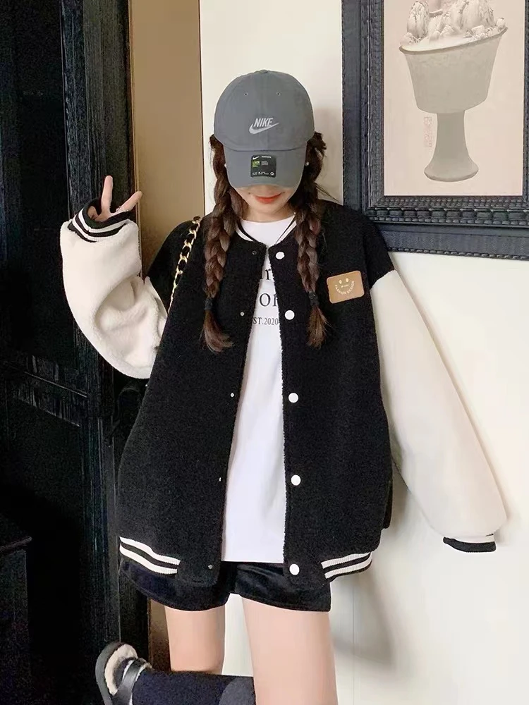 棒球服款外套 加棉