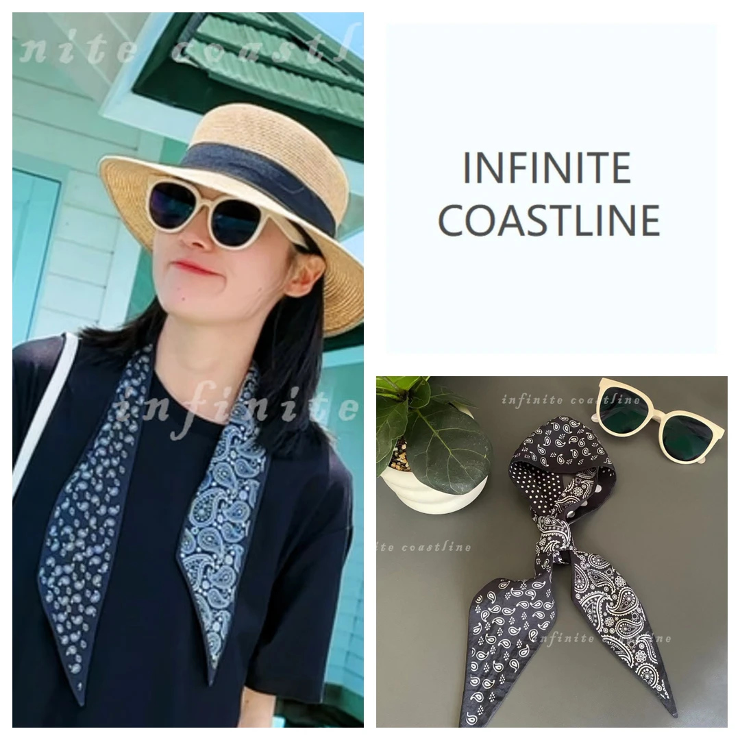 无垠海岸8132印花丝巾