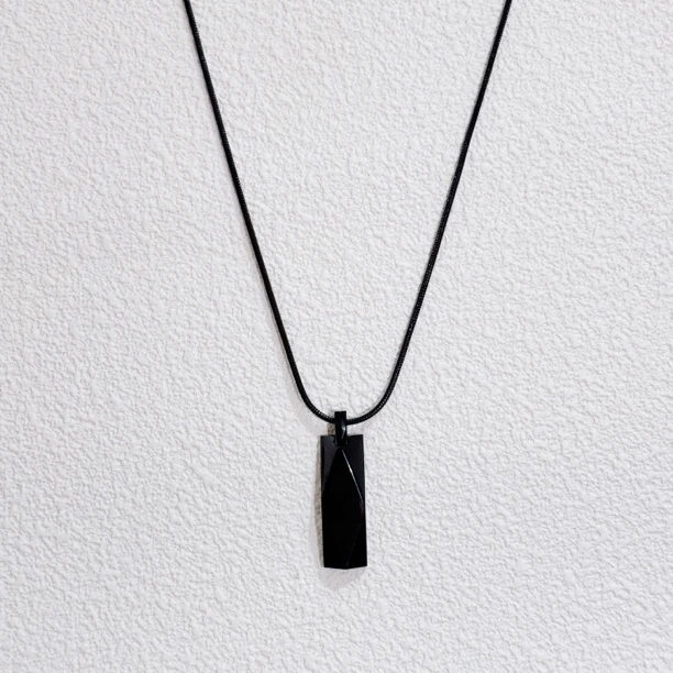 钛钢皮质项链 【日版爱在空气中】岚士同款南云奖马黑色长项链