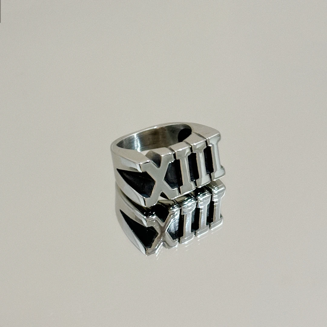 钛钢戒指 【爱填满空白】faye同款fayeyoko罗马数字XIII戒指