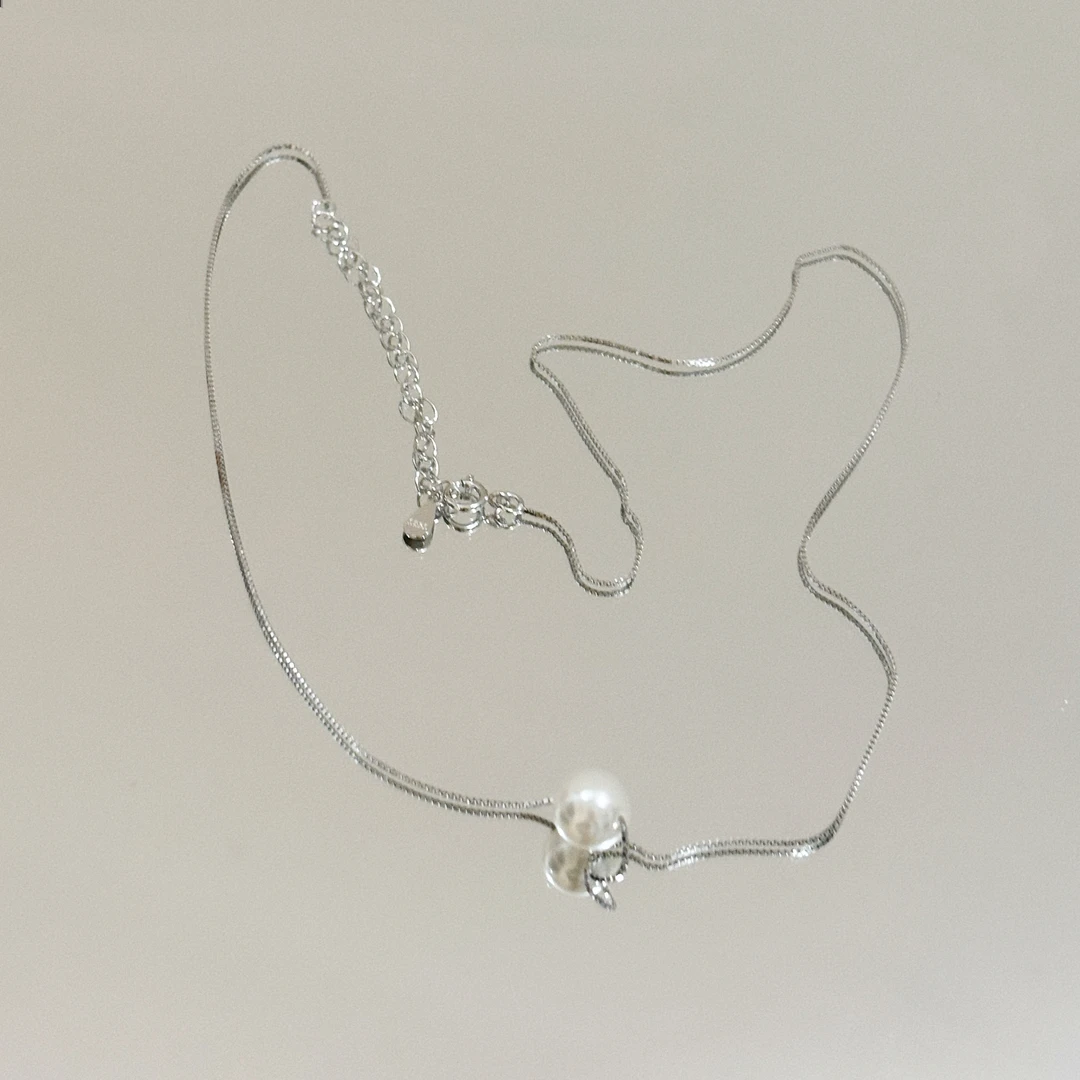 链子925银仿珍珠 【奶爱】milklove爱妹同款项链简约