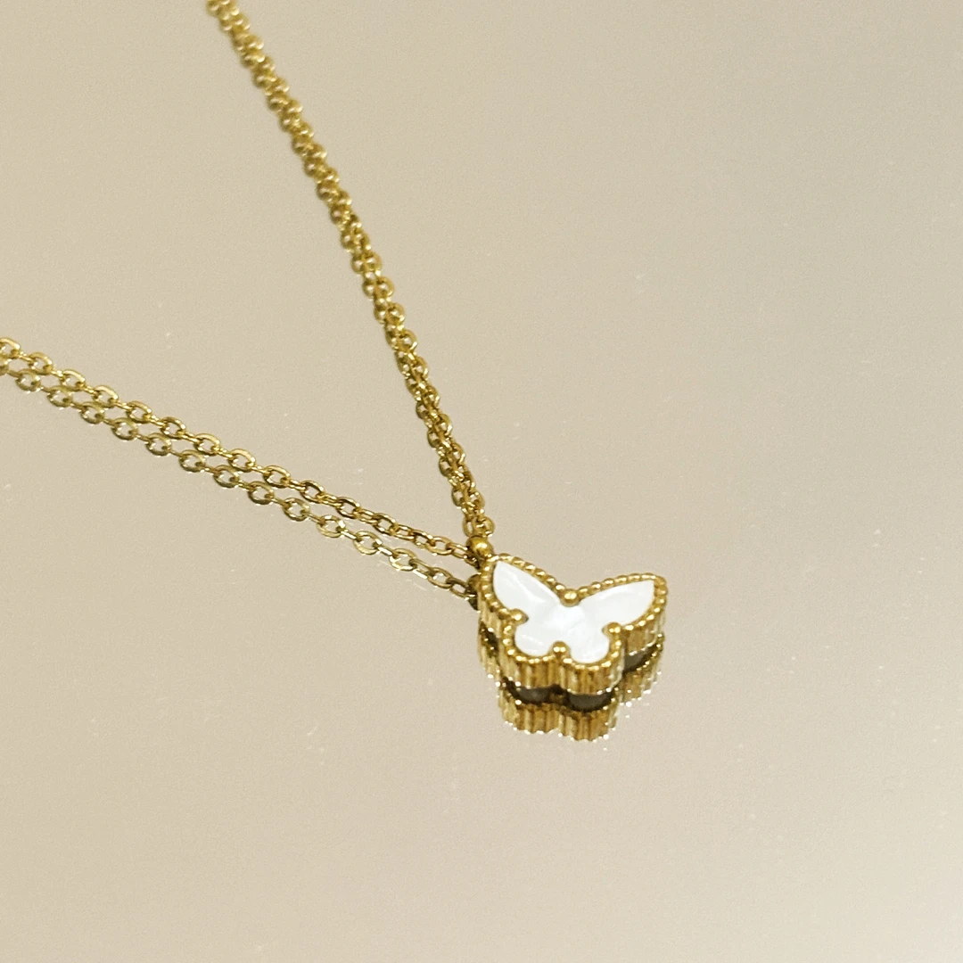 钛钢项链 【lingorm】邝玲玲同款蝴蝶项链