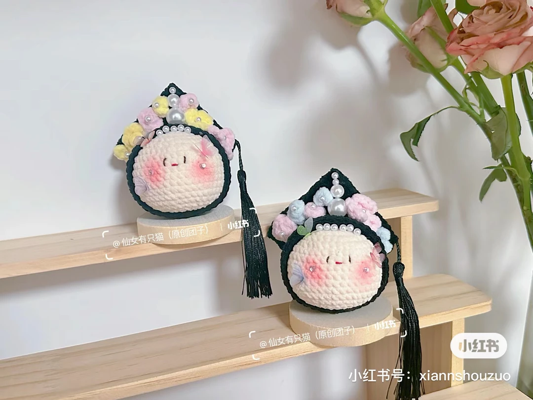 手工钩织团子针织团子玩偶