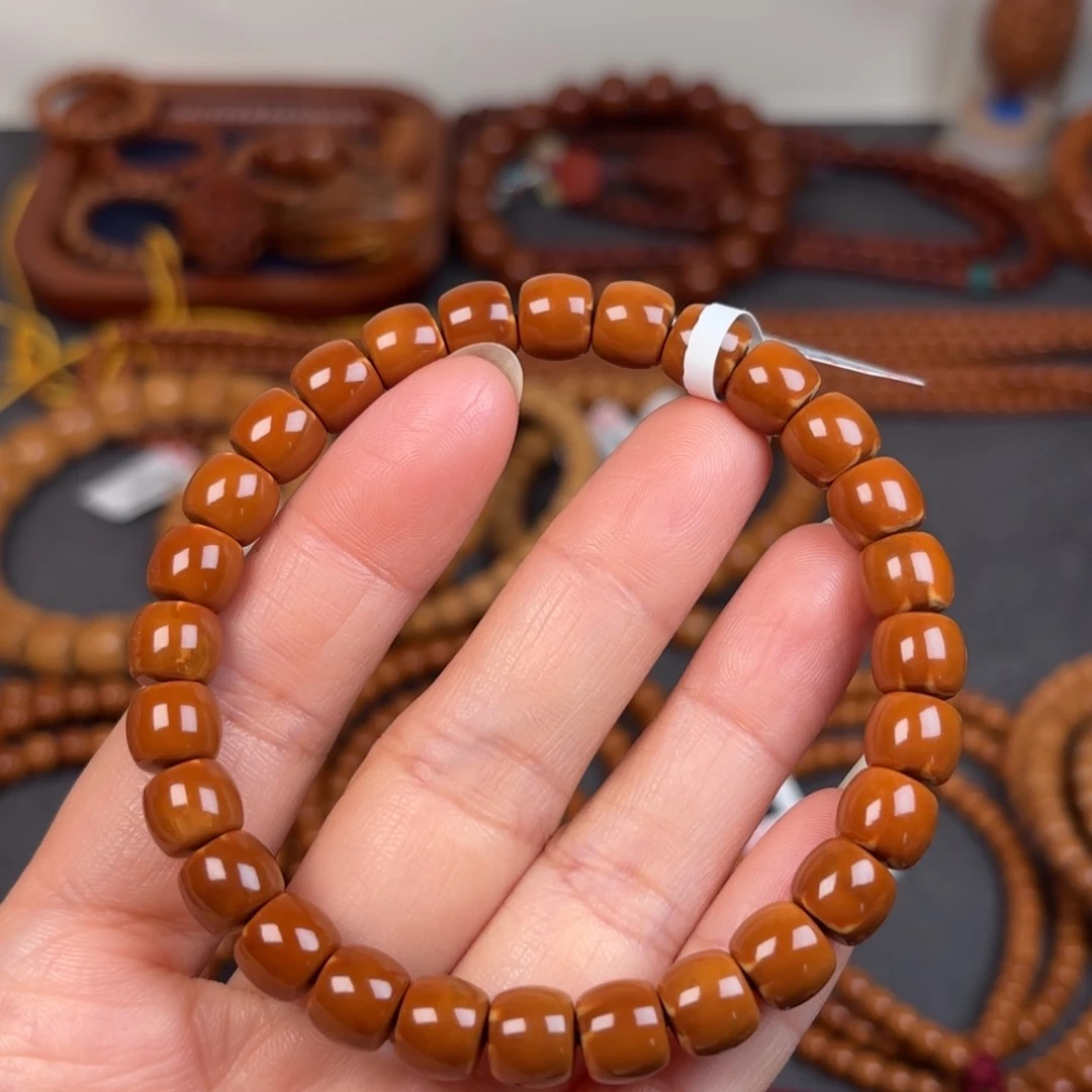 橄榄核手串8.1橄榄核尖直切单圈