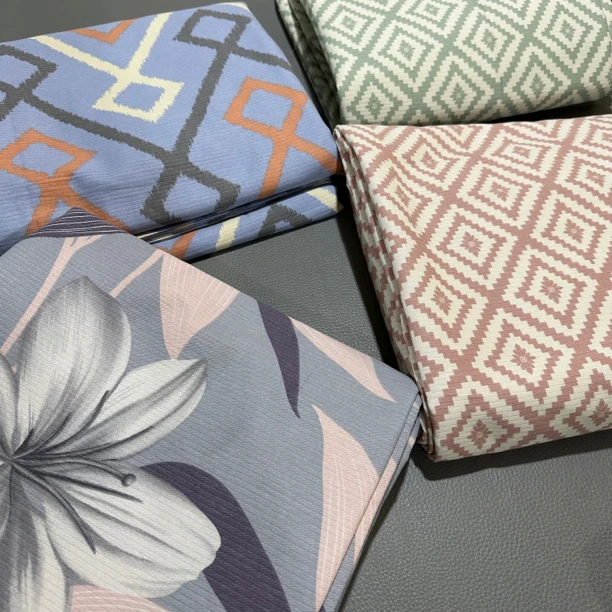 全棉提花老粗布凉席布云小竹三件套