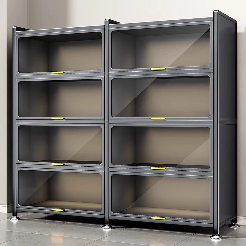 餐边柜储物柜子厨房置物架落地多层家用客厅微波炉收纳橱柜