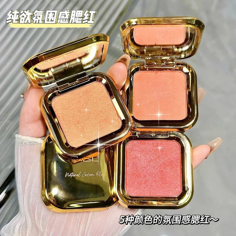 MGL雾感腮红高光修容一体盘橘色裸妆自然持久定妆渐变晒红少女款~