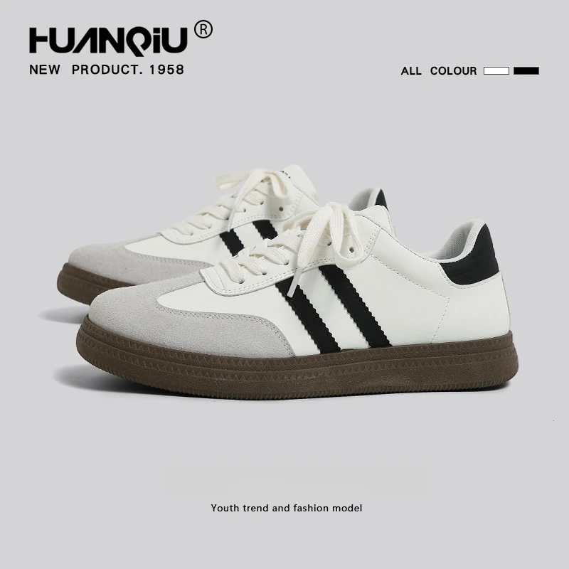 环球德训鞋男春秋季新款2025厚底增高轻便百搭软底耐磨运动休闲鞋