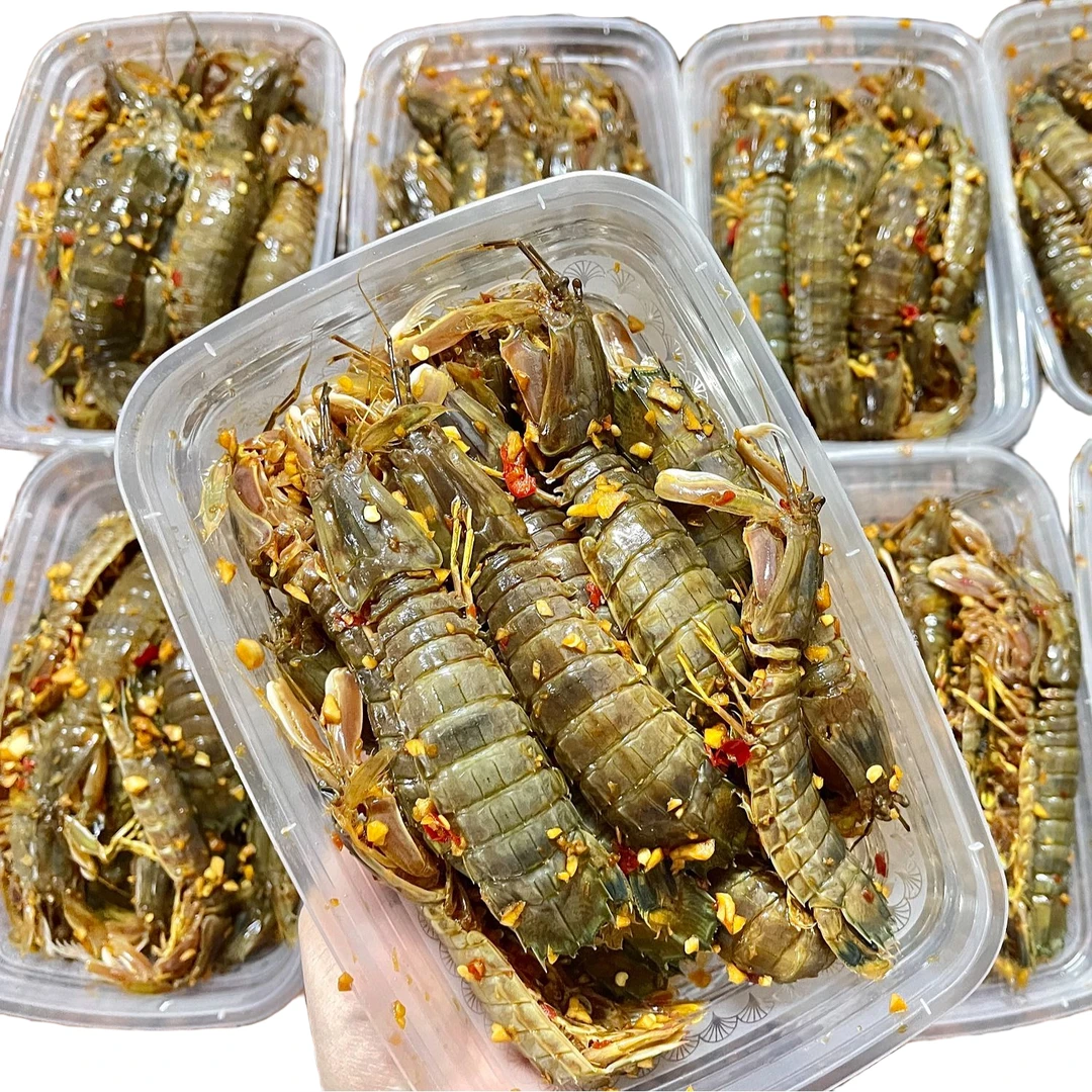 生腌红心皮皮虾 虾菇 下饭