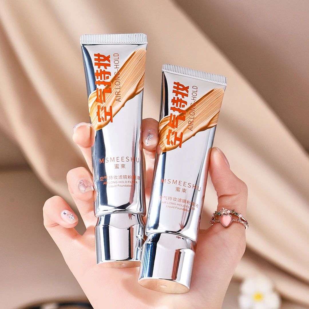 【主播补贴】蜜束空气持妆滤镜粉底液轻薄水润遮瑕混干油皮自然女*Y