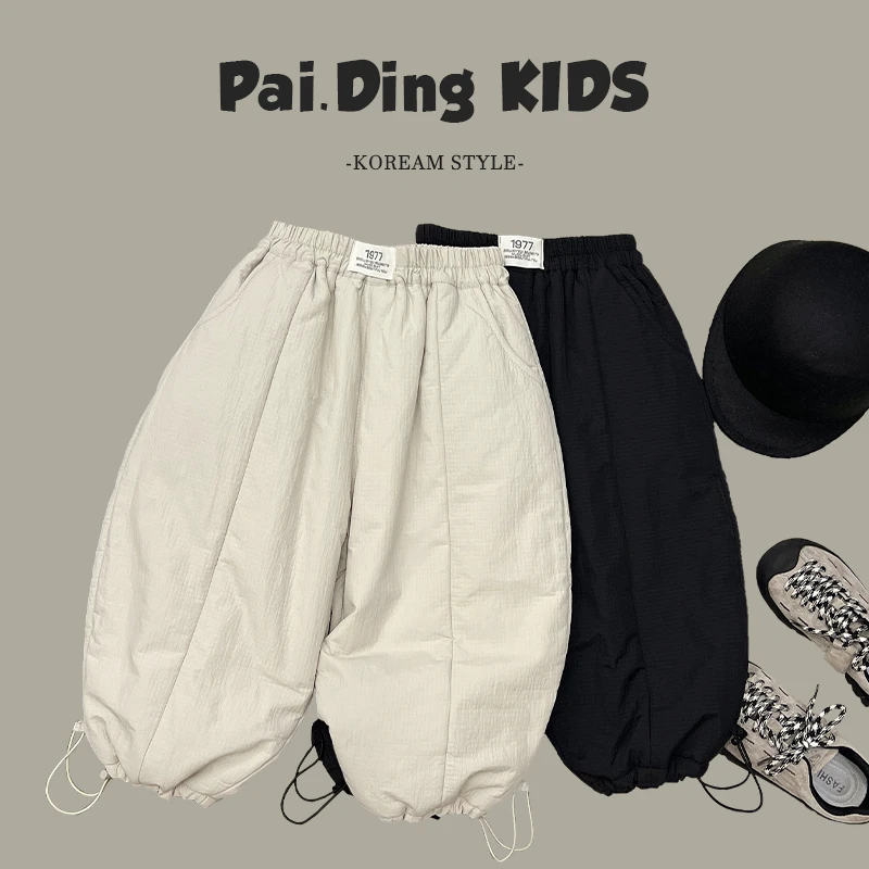 【现货】阿卷秋冬装儿童韩版洋气森系复古休闲宽松日常格子裤SJ4421