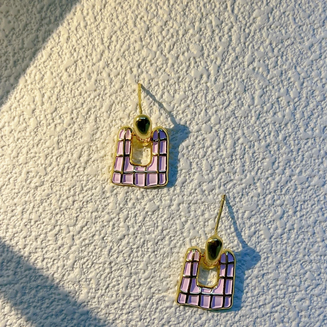 钛钢耳饰 设计感耳环时尚潮冷淡风耳坠耳饰品朱莉娅（XH024）