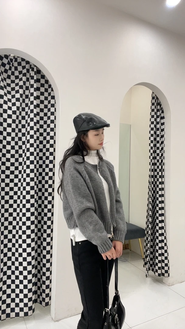 开衫毛衣均码短款女上衣