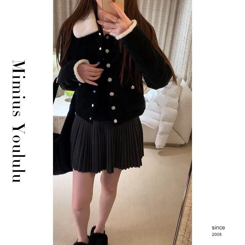 【mimius】七七 香奶奶滑雪系列翻领外套 F10171