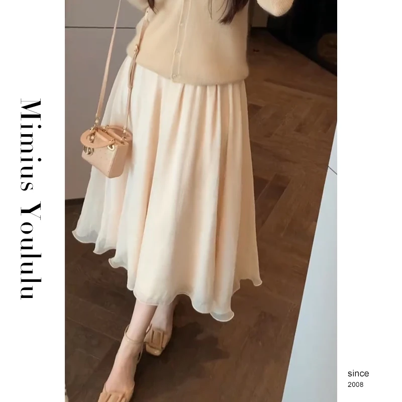 【mimius】游鹿鹿 月亮女神~大裙摆仙女裙高腰伞裙 F09109-1