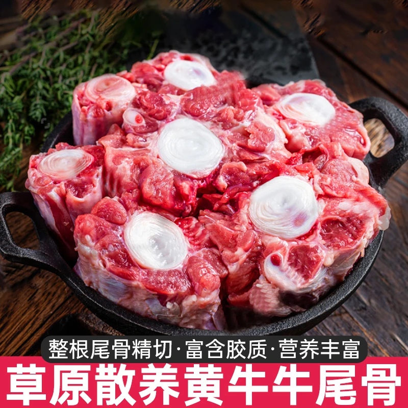草原散养新鲜黄牛牛尾骨 3.1斤   新鲜黄牛牛尾骨清炖 煲汤 红烧