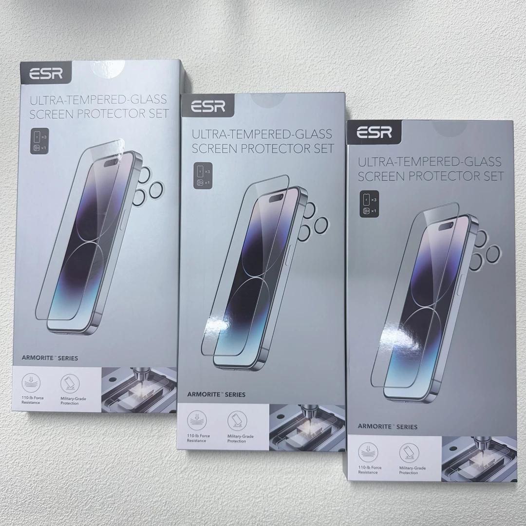 亿色高品质钢化膜适用于iPhone15Pro/Max套装