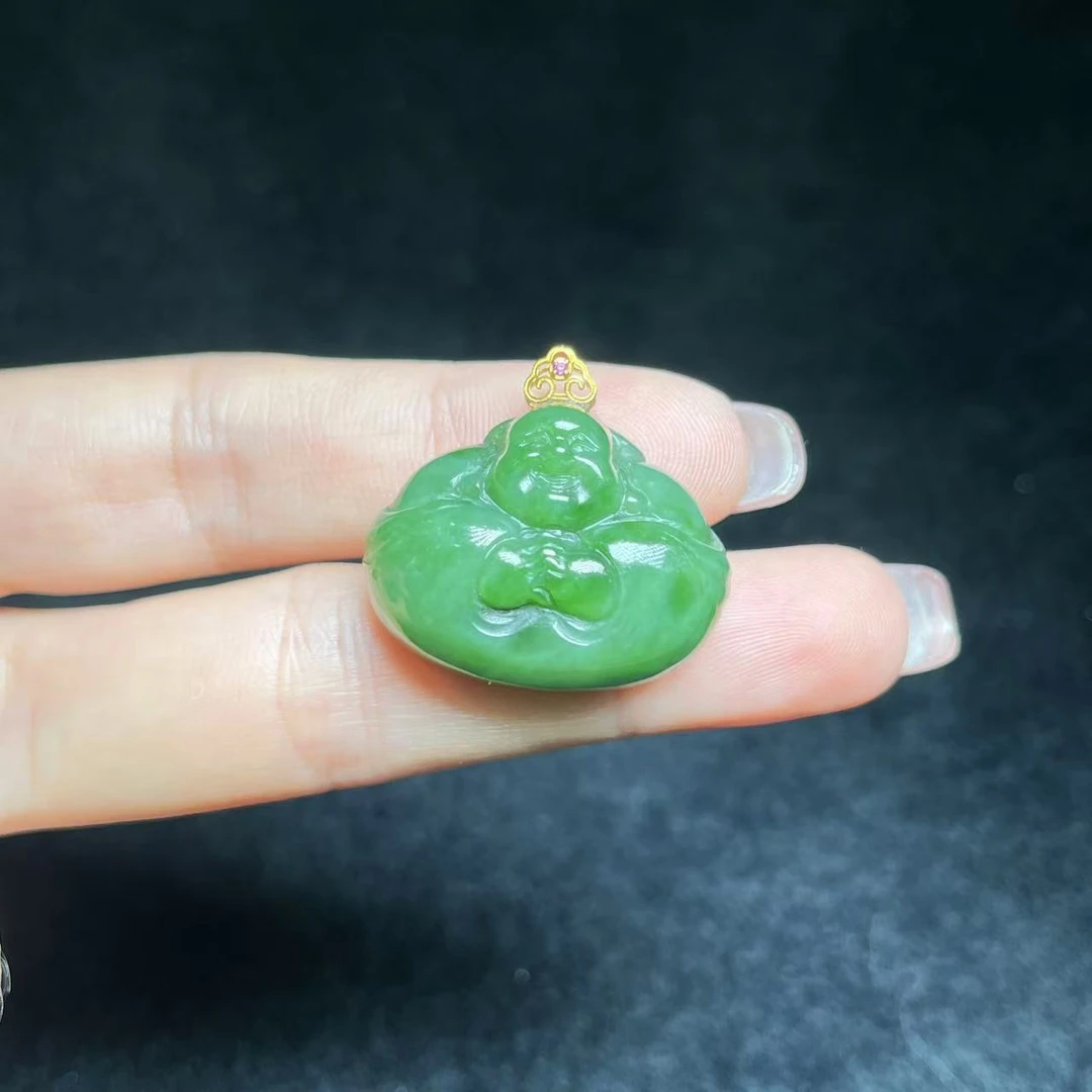 【善玉堂】18K金和田玉吊坠-Y14298【尺寸20*26mm+】多样性发一