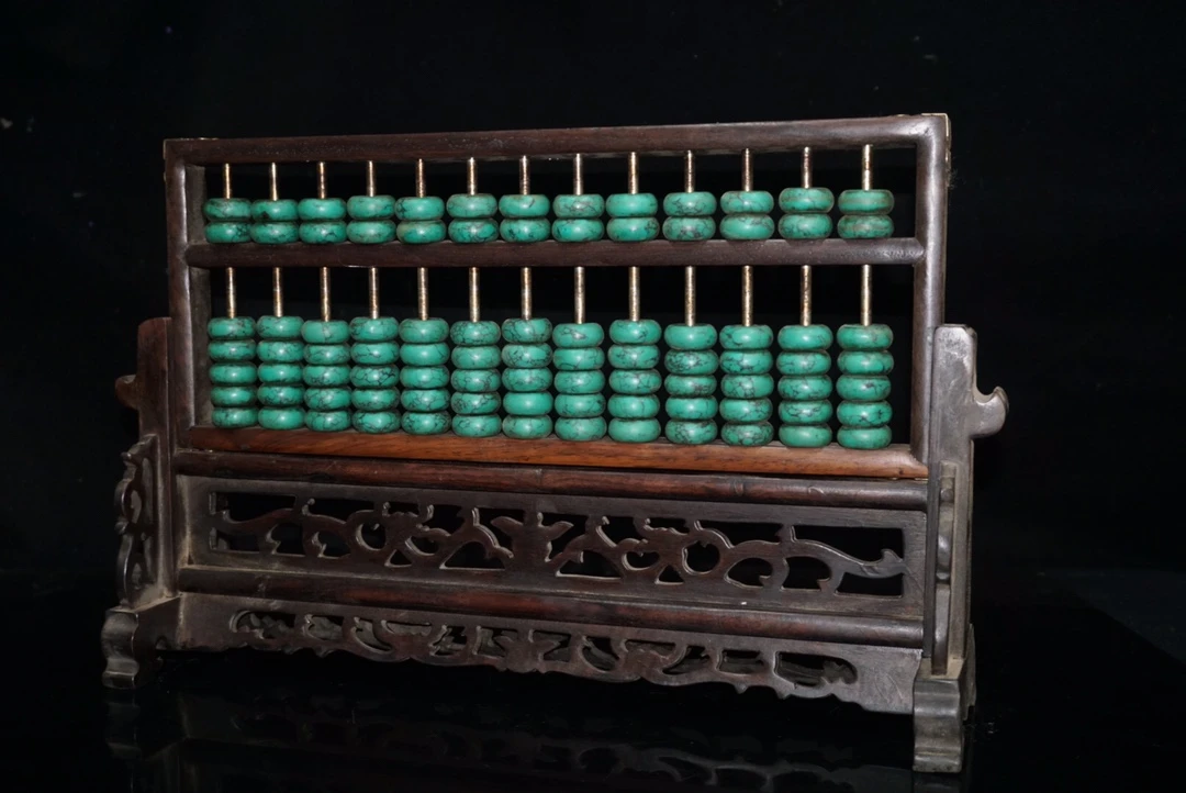 【算盘】绿籽插卡算盘家居摆件