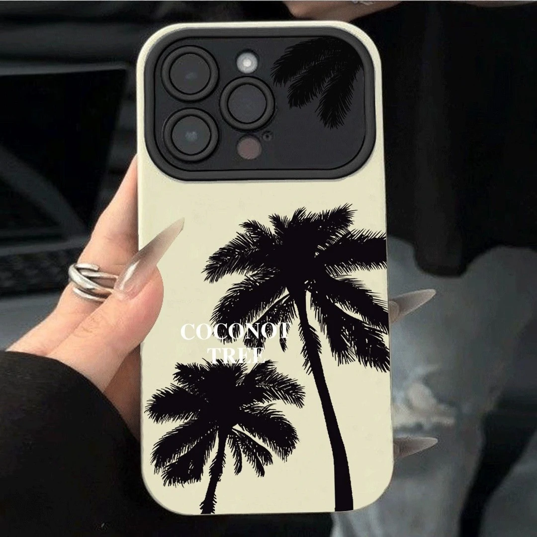 椰树剪影适用苹果15手机壳iPhone14Pro13/11/xsmax高级7/8P新款12