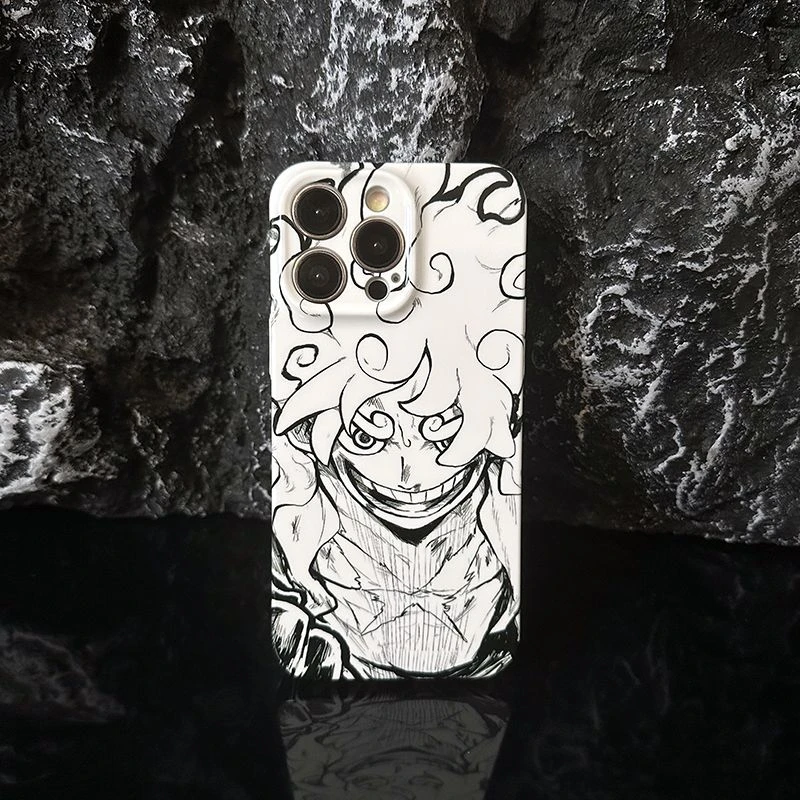 新款尼卡路飞苹果14pro手机壳iPhone13硬壳12菲林xr简约11全包x