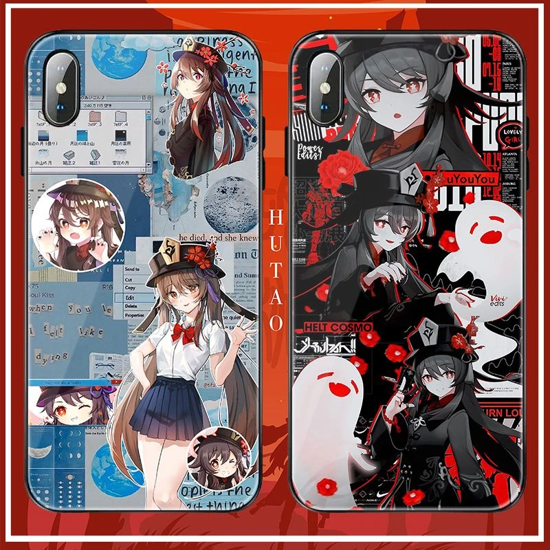 华为nova7/7se/8原神胡桃nova5pro手机壳nova6玻璃壳nova4/3i定制