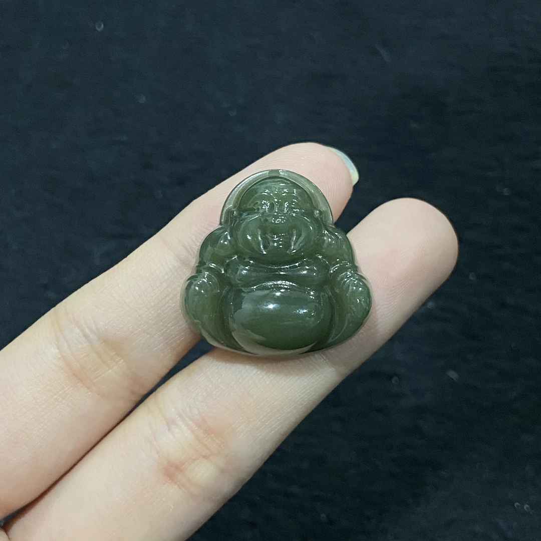 【小北好物】和田玉吊坠 2QH16X307【多样性发一件】约24*24mm带绳